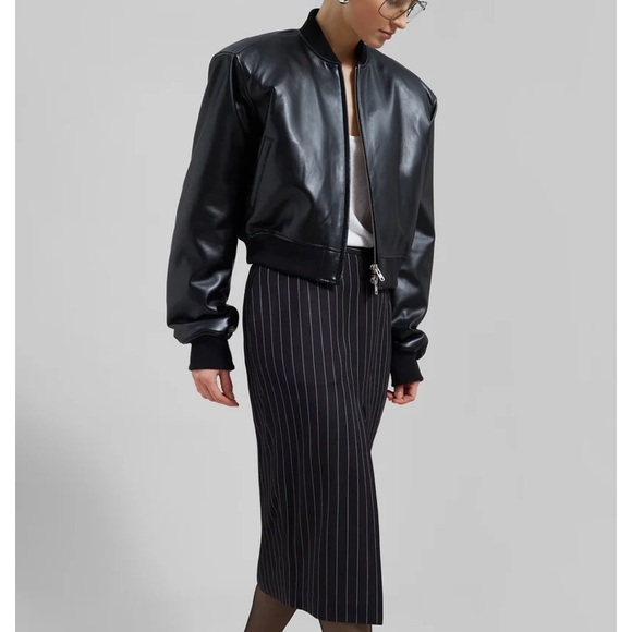 The Frankie Shop Jackets & Blazers - The Frankie Shop Micky cropped bomber jacket NWOT